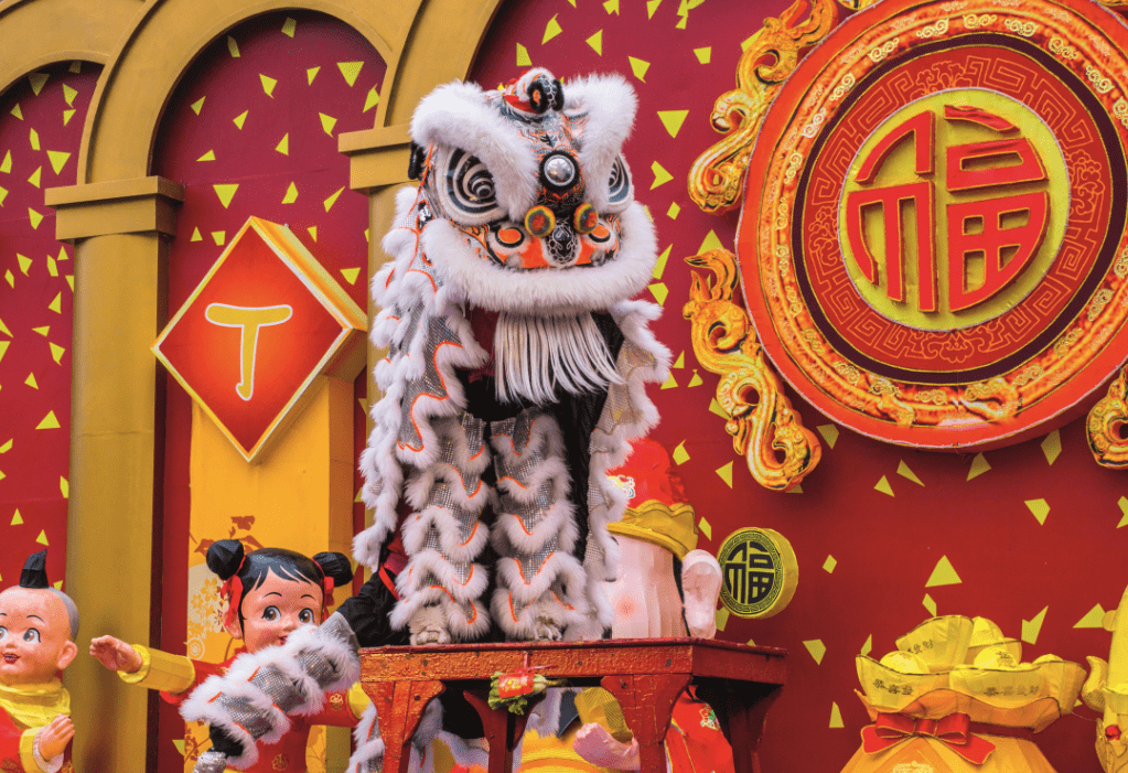 一個舞獅的圖案品牌叫什么(舞獅圖標)